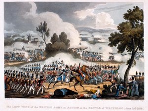 İngiliz Ordusunun Sol Kanadı, Thomas Sutherland tarafından kazınmış Waterloo Savaşı