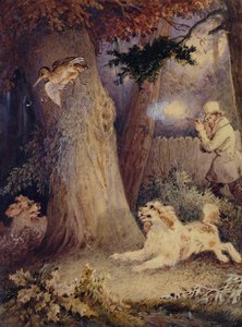 Woodcock Shooting (kağıt üzerinde wc ve gövde rengi) by William Heath