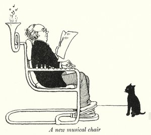 Yeni bir müzik koltuğu (lito) by William Heath Robinson