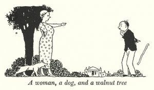Bir kadın, bir köpek ve bir ceviz ağacı (lito) by William Heath Robinson