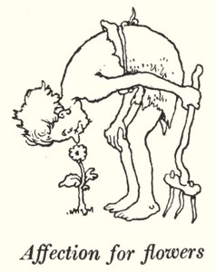 Çiçekler için sevgi (lito) by William Heath Robinson