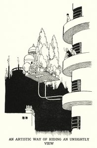 Çirkin Bir Görünümü Gizlemenin Sanatsal Bir Yolu (lito) by William Heath Robinson
