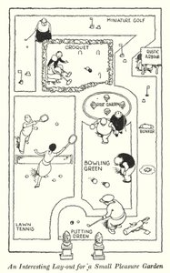 Küçük Bir Zevk Bahçesi İçin İlginç Bir Düzen (lito) by William Heath Robinson