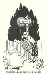 Arka Bahçede Arkeoloji (lito) by William Heath Robinson