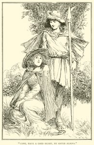 Gel yüreğine sağlık ablam Aliena by William Heath Robinson