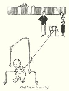 İlk yürüyüş dersleri (lito) by William Heath Robinson