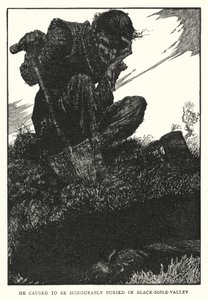 Kara-toprak-vadisine (lito) şerefli bir şekilde defnedilmesine sebep oldu. by William Heath Robinson