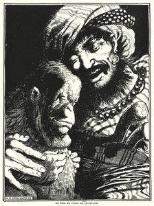 Beni koruması altına aldı (gravür) by William Heath Robinson