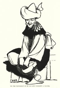 Doğal olarak çok neşeli ve hoş bir mizaca sahipti (gravür) by William Heath Robinson