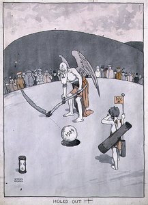 "Holed Out", "The Bystander"dan bir çizim by William Heath Robinson