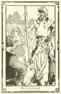 Don Kişot (lito) için çizim by William Heath Robinson