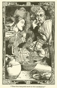 Don Kişot (lito) için çizim by William Heath Robinson