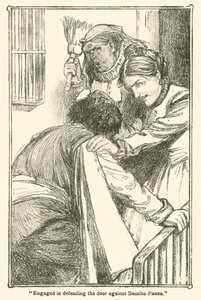Don Kişot (lito) için çizim by William Heath Robinson