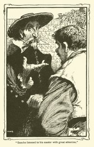 Don Kişot (lito) için çizim by William Heath Robinson