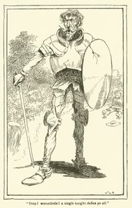 Don Kişot (lito) için çizim by William Heath Robinson