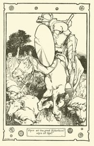 Don Kişot (lito) için çizim by William Heath Robinson