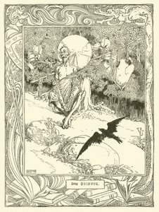 Don Kişot (lito) için çizim by William Heath Robinson