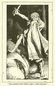 Don Kişot (lito) için çizim by William Heath Robinson