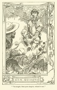 Don Kişot (lito) için çizim by William Heath Robinson