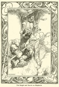 Don Kişot (lito) için çizim by William Heath Robinson