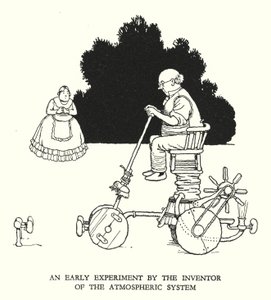 W Heath Robinson (lito) tarafından Demiryolu Ribaldry için İllüstrasyon by William Heath Robinson