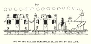 W Heath Robinson (lito) tarafından Demiryolu Ribaldry için İllüstrasyon by William Heath Robinson