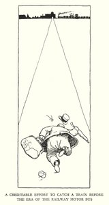 W Heath Robinson (lito) tarafından Demiryolu Ribaldry için İllüstrasyon by William Heath Robinson