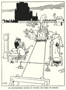 W Heath Robinson (lito) tarafından Demiryolu Ribaldry için İllüstrasyon by William Heath Robinson