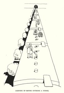 W Heath Robinson (lito) tarafından Demiryolu Ribaldry için İllüstrasyon by William Heath Robinson