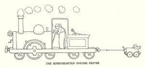 W Heath Robinson (lito) tarafından Demiryolu Ribaldry için İllüstrasyon by William Heath Robinson
