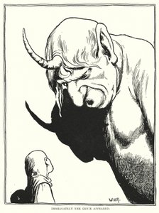 Hemen cin ortaya çıktı (gravür) by William Heath Robinson