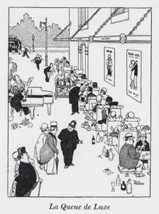 La Queue de Luxe (lito) by William Heath Robinson