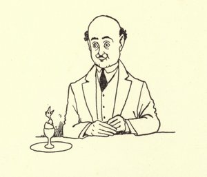 Adam sabah yumurtasında kuş tarafından şaşırttı by William Heath Robinson