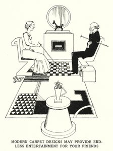 Modern Halı Tasarımları Arkadaşlarınız İçin Sonsuz Eğlence Sağlayabilir (litho) by William Heath Robinson