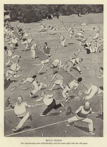 Çoklu tenis, eski oyuna daha fazla bireysellik ve takım ruhu katmak için by William Heath Robinson