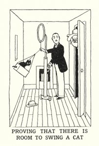 Bir Kediyi Sallamak İçin Yer Olduğunu Kanıtlamak (lito) by William Heath Robinson