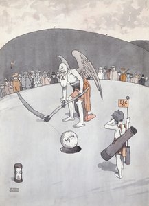 Eski Deliği Çıkarma (kalem ve mürekkep) by William Heath Robinson