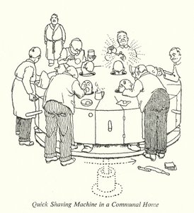 Ortak Bir Evde Hızlı Tıraş Makinesi (lito) by William Heath Robinson