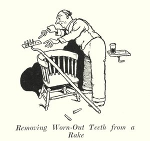 Tırmıktan Eskimiş Dişleri Çıkarma (lito) by William Heath Robinson