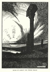 Neredeyse tüm dünyanın kalıntıları (lito) by William Heath Robinson