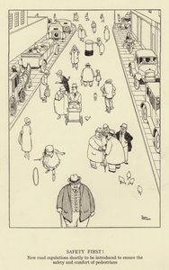 Önce güvenlik! Yayaların güvenliğini ve konforunu sağlamak için yakında yeni yol düzenlemeleri getirilecek by William Heath Robinson