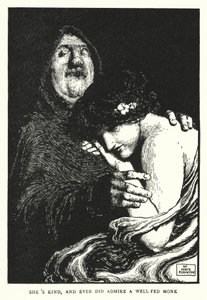 Nazik ve iyi beslenmiş bir keşişe (lito) hayran kaldı by William Heath Robinson