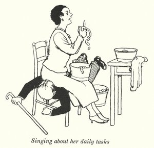 Günlük görevleri hakkında şarkı söylemek (lito) by William Heath Robinson
