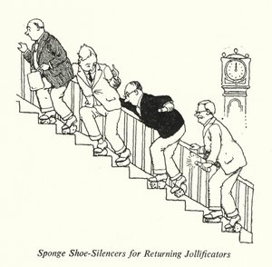 Geri Döndürücüler için Sünger Pabuç Susturucuları (lito) by William Heath Robinson