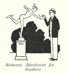 Sigara İçenler için Heykel Eklentisi (lito) by William Heath Robinson