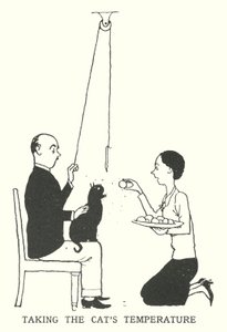 Kedinin Sıcaklığını Almak (lito) by William Heath Robinson