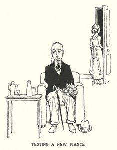 Yeni Nişanlıyı Test Etme (lito) by William Heath Robinson