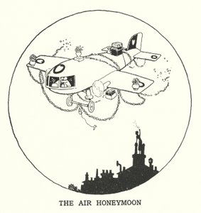 Hava Balayında (lito) by William Heath Robinson