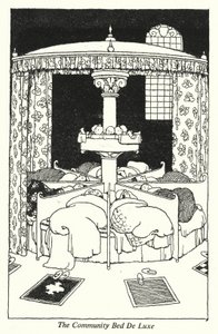 The Community Bed De Luxe (taş) by William Heath Robinson