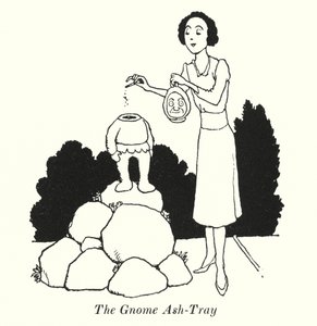 Gnome Kül Tablası (lito) by William Heath Robinson